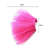 Summer Princess Pet Mesh Skirt Dog Clothing Pet Clever Rose Red S 