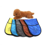 Super Drying Pet Towel with Paw Striped Pocket ﻿ Towels Pet Clever 