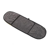Super Drying Pet Towel with Paw Striped Pocket ﻿ Towels Pet Clever Gray Double Layer 