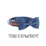 The Cowboy™ Fashion Pet Set of Collar & Leash Artist Collars & Harnesses Pet Clever collar with bowtie XS 