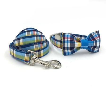 The Devin™ Fashion Pet Set of Collar & Leash Artist Collars & Harnesses Pet Clever collar bow and leash XS 
