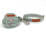 The Floral™ Fashion Pet Set of Collar & Leash Artist Collars & Harnesses Pet Clever necklace and leash XS 