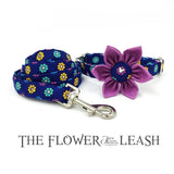 The Flower Power™ Fashion Pet Set of Collar & Leash Artist Collars & Harnesses Pet Clever 