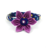 The Flower Power™ Fashion Pet Set of Collar & Leash Artist Collars & Harnesses Pet Clever collar with flower XS 