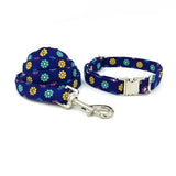 The Flower Power™ Fashion Pet Set of Collar & Leash Artist Collars & Harnesses Pet Clever collar and leash XS 