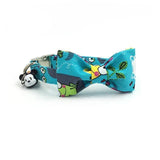 The Green Frog™ Fashion Pet Set of Collar & Leash Artist Collars & Harnesses Pet Clever collar with bowtie XS 