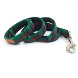 The Green Plaid™ Fashion Pet Set of Collar & Leash Artist Collars & Harnesses Pet Clever leash XS 
