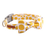 The Lemon™ Fashion Pet Set of Collar & Leash Artist Collars & Harnesses Pet Clever collar with bowtie XXS 