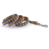 The Orange Plaid™ Fashion Pet Set of Collar & Leash Artist Collars & Harnesses Pet Clever leash XS 