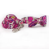 The Pink Power™ Fashion Pet Set of Collar & Leash Artist Collars & Harnesses Pet Clever collar bow and leash XS 