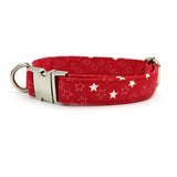 The Red Stars™ Fashion Pet Set of Collar & Leash Artist Collars & Harnesses Pet Clever collar XS 
