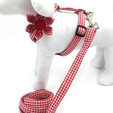 The Sassy Red™ Fashion Pet Set of Collar, Leash & Harness Artist Collars & Harnesses Pet Clever harness leash flower S 