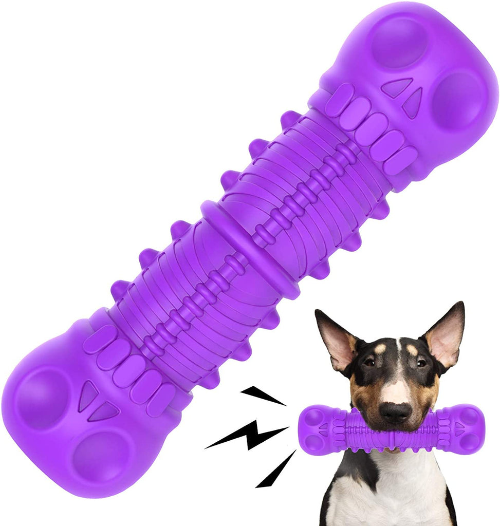 Toughest Natural Rubber Dog Bones Interactive Dog Toys Dog Toys Pet Clever 
