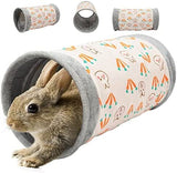 Tunnel Toys for Dwarf Rabbits Bunny and Guinea Pigs Hamster Pet Clever 