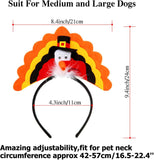 Turkey Dog Headband for Thanksgiving Dog Clothing Pet Clever 