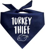 Turkey Thief Thanksgiving Dog Bandana Dog Clothing Pet Clever Blue 