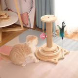 Two-Layer Cat Toy with Turntable-Interactive Track Balls Cat Trees & Scratching Posts Pet Clever 