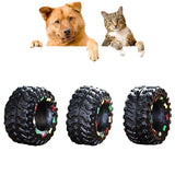 Tyre Shape Squeaky Dog Toy Toys Pet Clever 
