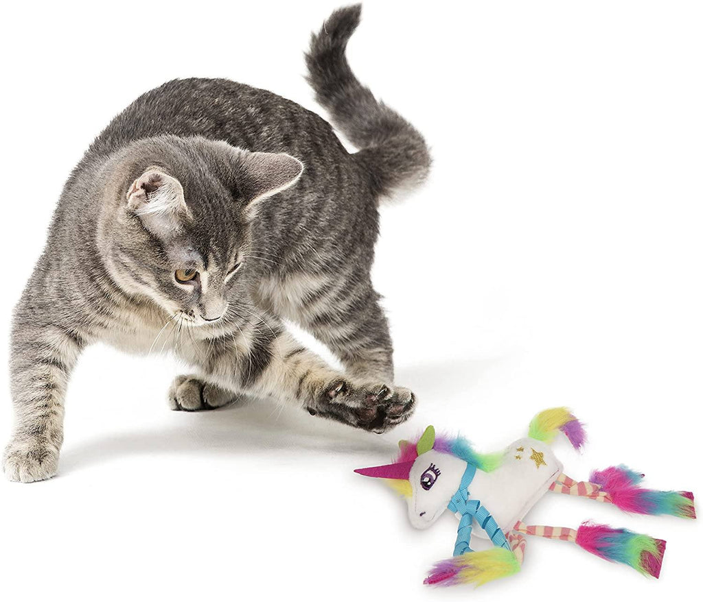 Unicorn Plush Crinkle Catnip Cat Toy Cat Toys Pet Clever 