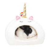 Unicorn Shaped Small Pet House Hamster Pet Clever L 