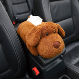 Universal Car Armrest Tissue Box Dog Design Accessories Pet Clever 