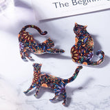 Vibrant Cat Brooch Cat Design Accessories Pet Clever 