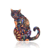 Vibrant Cat Brooch Cat Design Accessories Pet Clever A 