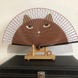 Vintage Cat Folding Hand Fan Cat Design Accessories Pet Clever 