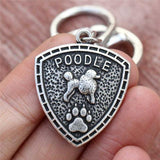 Vintage Dog Design Keychain Dog Design Accessories Pet Clever Poodle 