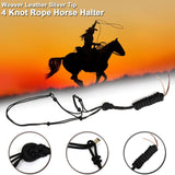 Weaver Leather Silver Tip 4 Knot Rope Horse Halter Horse Halter Pet Clever 