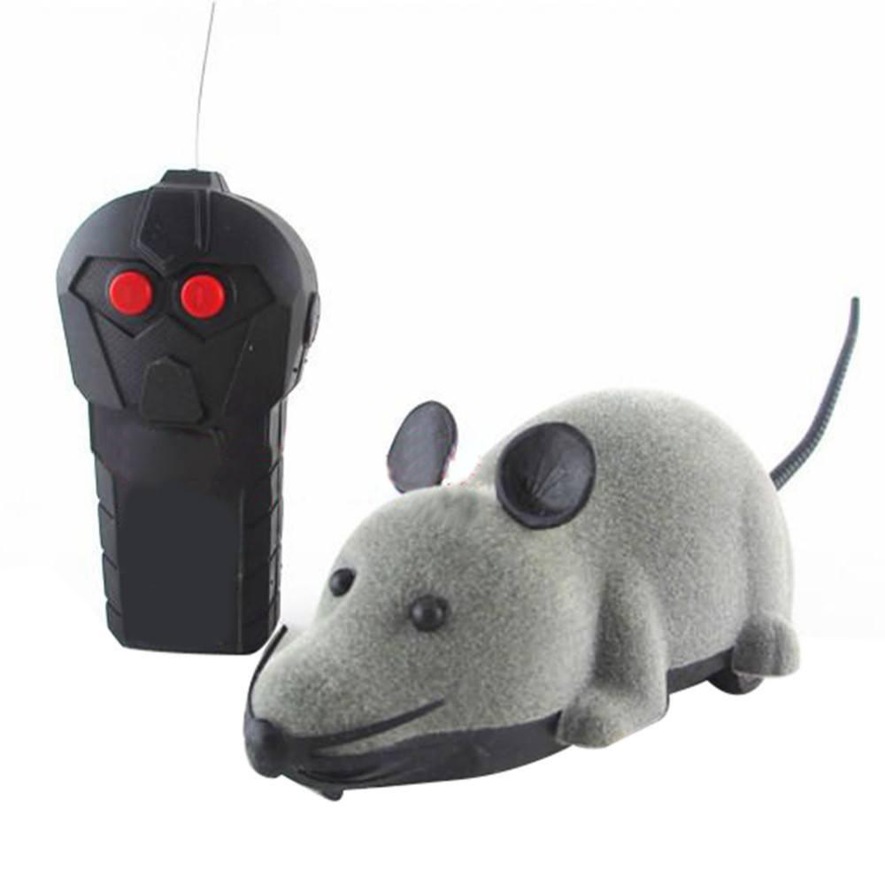 Wireless Remote Control Mouse Toy Cat Toys Pet Clever Gray 