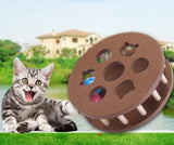 Wooden Turntable Cat Educational Toy Cat Pet Clever 